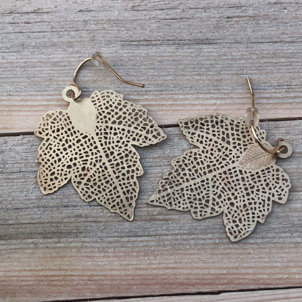 Boho leaf earrings